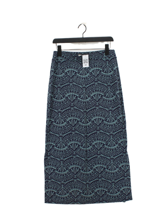 White Stuff Women's Maxi Skirt UK 10 Blue Viscose with Elastane
