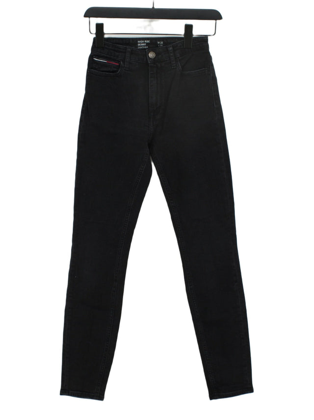 Tommy Jeans Women's Jeans W 25 in Black Cotton with Elastane