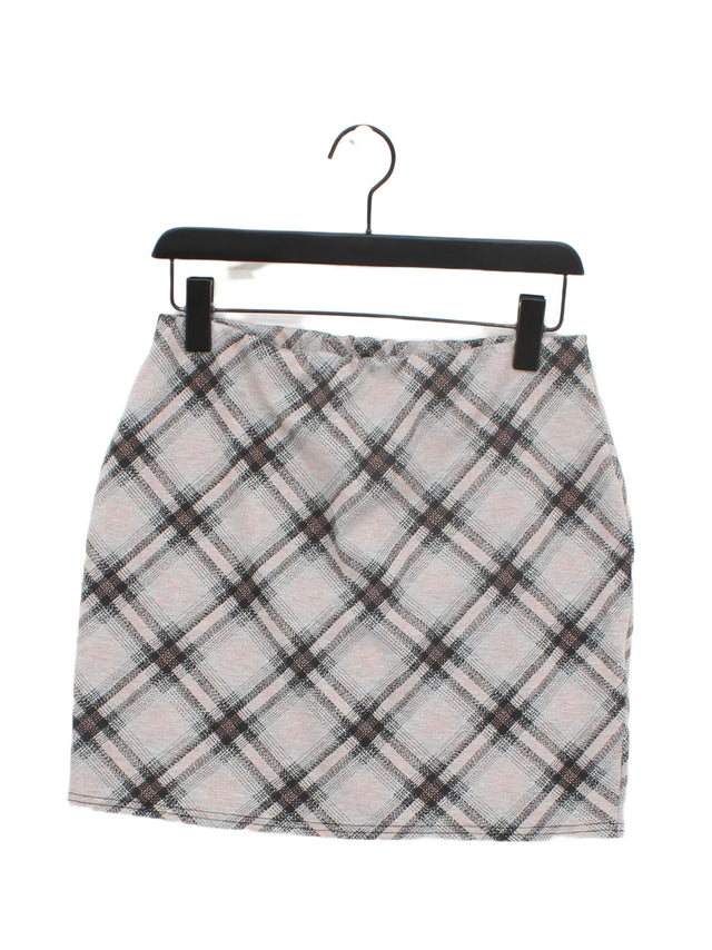 New Look Women's Midi Skirt UK 14 Multi Polyester with Elastane, Viscose