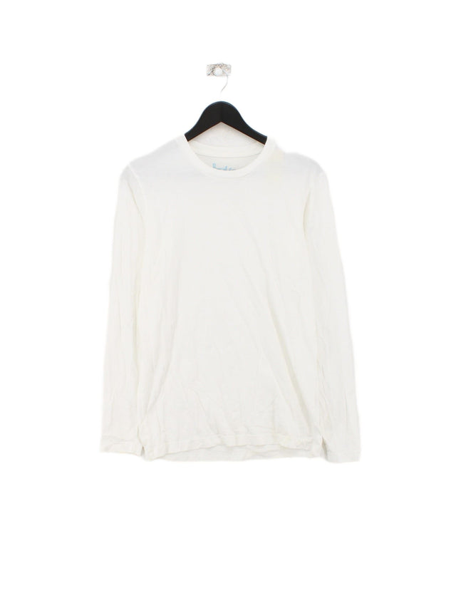Boden Men's T-Shirt XS White 100% Cotton