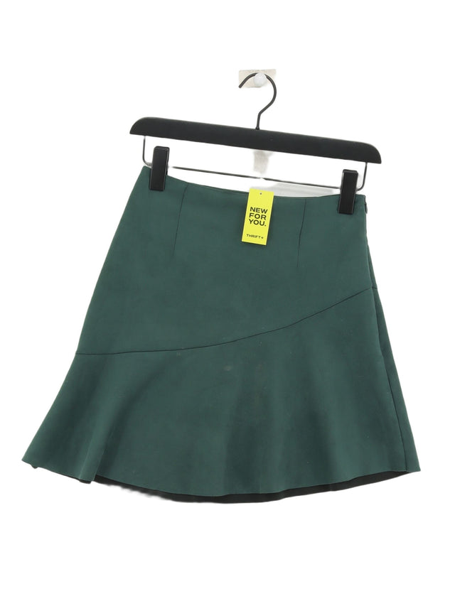 New Look Women's Midi Skirt UK 6 Green Polyester with Elastane
