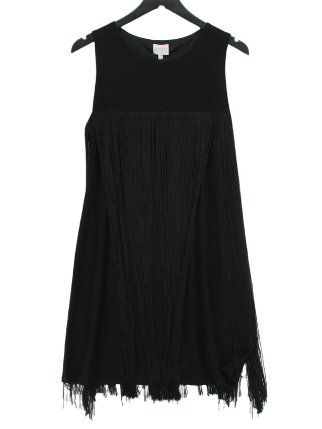 Kaliko Women's Midi Dress UK 16 Black Polyester with Elastane