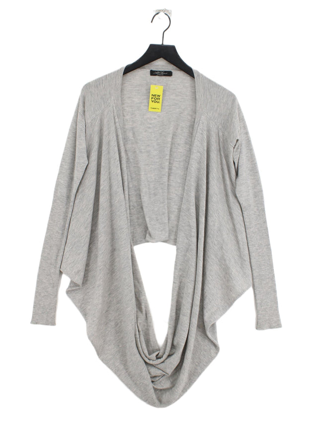 AllSaints Women's Jumper UK 10 Grey Wool with Silk