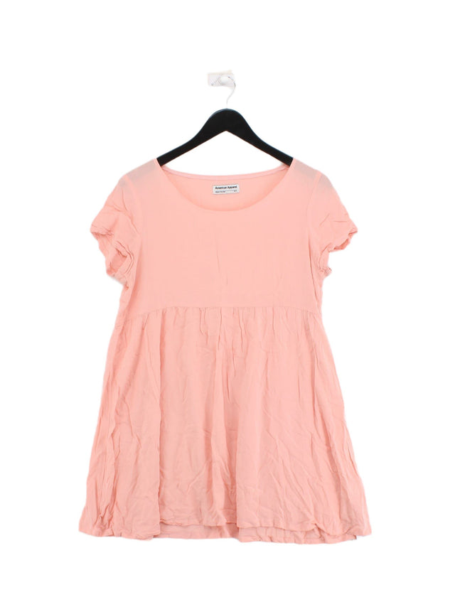 American Apparel Women's Mini Dress M Pink 100% Rayon