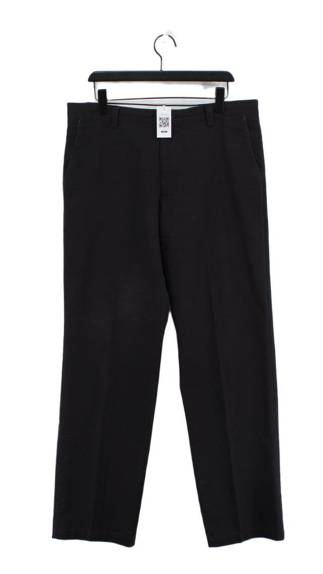DOCKERS Men's Suit Trousers W 36 in; L 34 in Black 100% Cotton