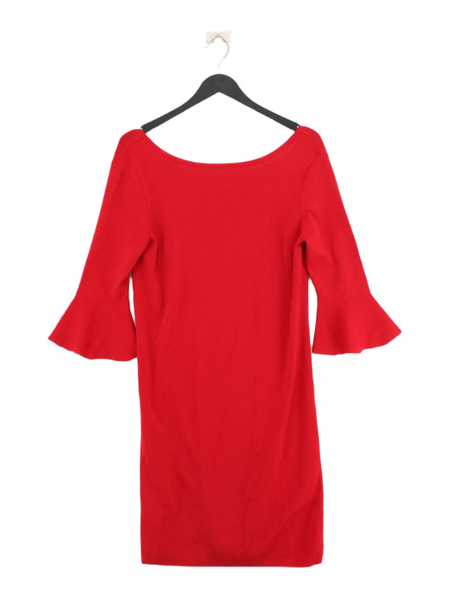 Gerard Darel Women's Midi Dress M Red Viscose with Polyamide