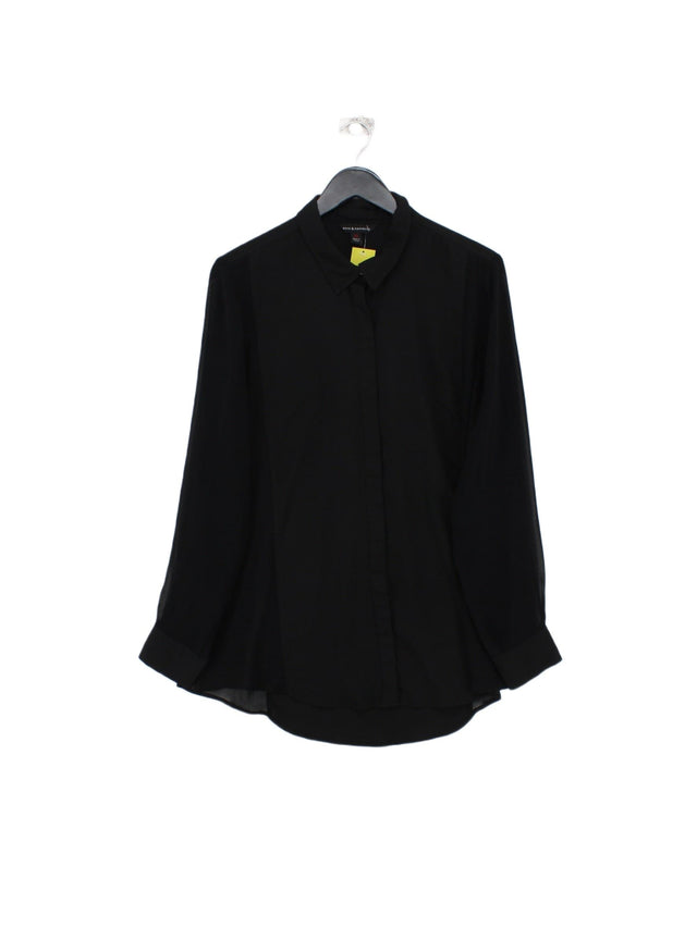 Rock & Republic Women's Blouse XL Black 100% Polyester