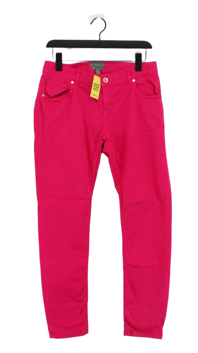 Ted Baker Women's Jeans W 30 in Pink Cotton with Elastane