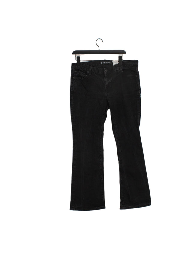 Gap Women's Jeans W 34 in Black Cotton with Elastane