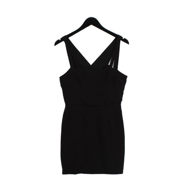 Silence + Noise Women's Midi Dress M Black 100% Polyester