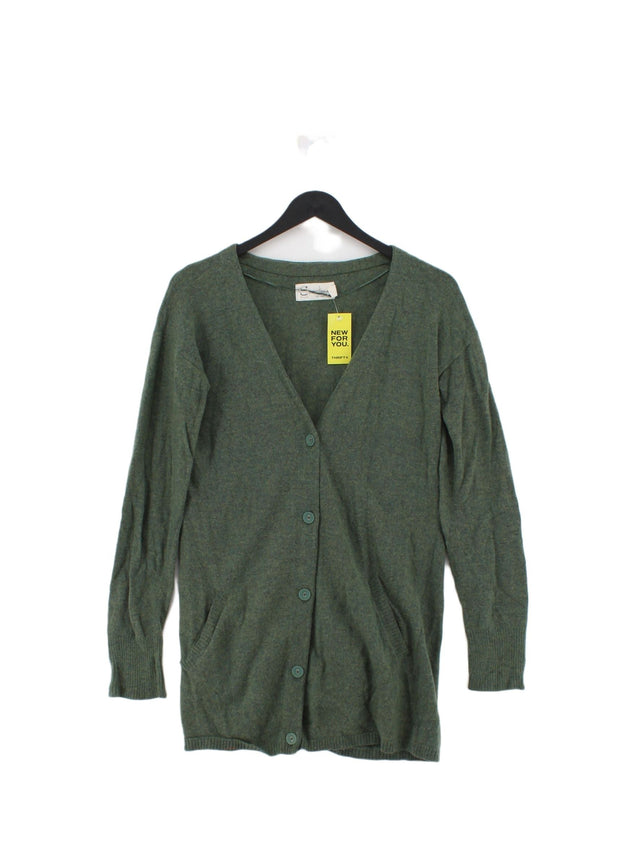Seasalt Women's Cardigan UK 8 Green Wool with Nylon