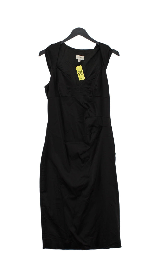 Karen Millen Women's Maxi Dress UK 14 Black Other with Elastane, Polyamide