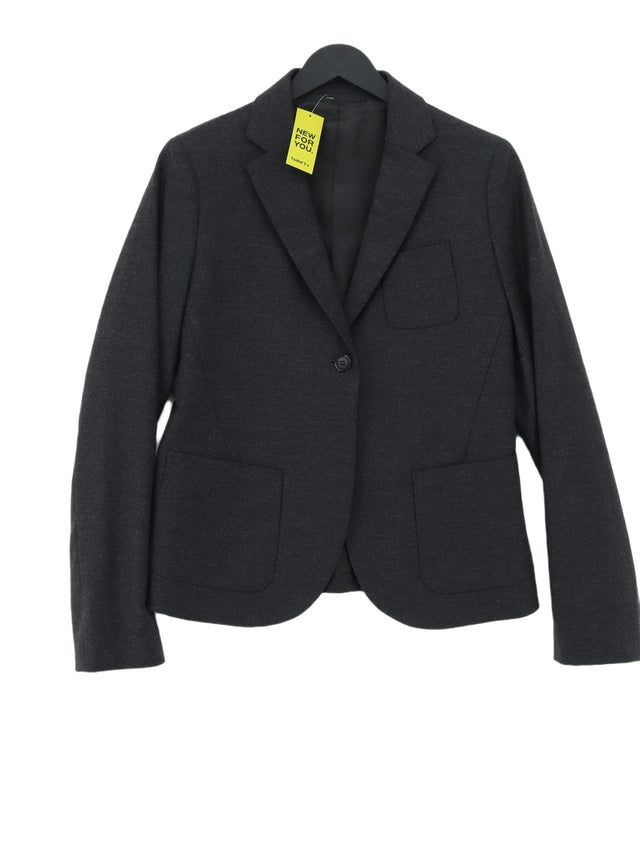 Uniqlo Women's Blazer M Black Polyester with Other, Viscose