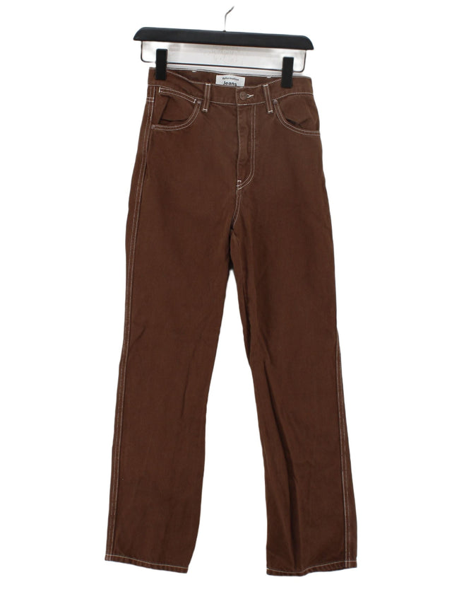 Reformation Women's Jeans W 24 in Brown Cotton with Lyocell Modal