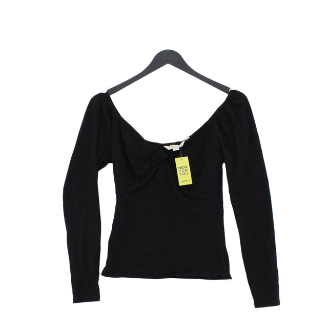 Boden Women's Top UK 8 Black Cotton with Elastane