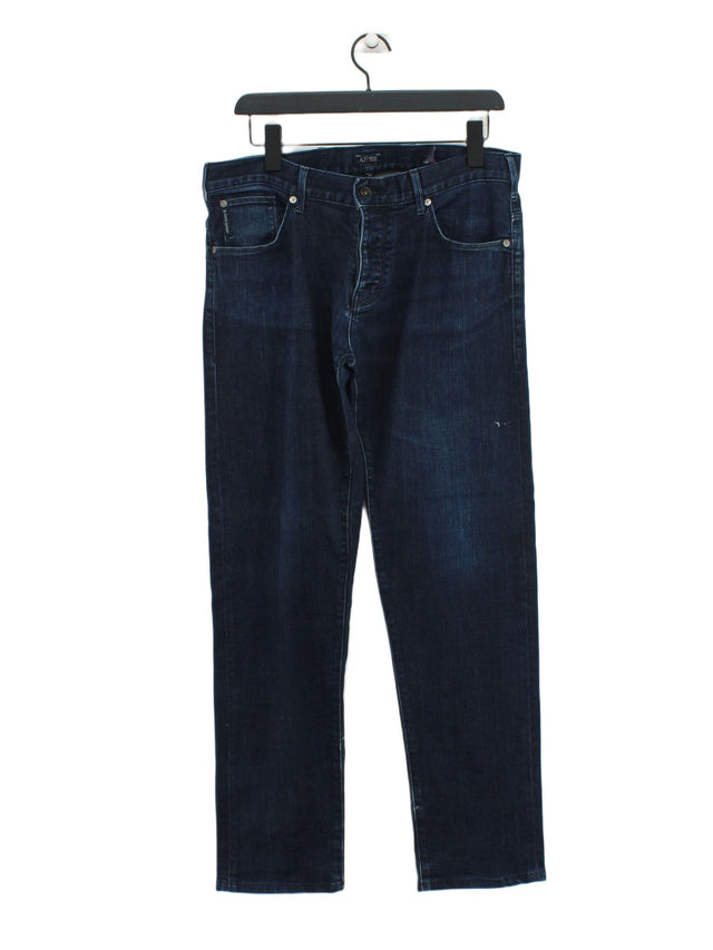 Armani Jeans Women's Jeans UK 6 Blue Cotton with Elastane