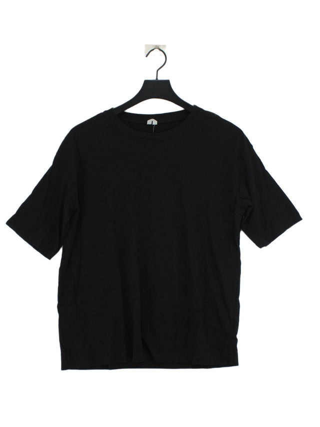 Arket Women's T-Shirt XS Black 100% Cotton