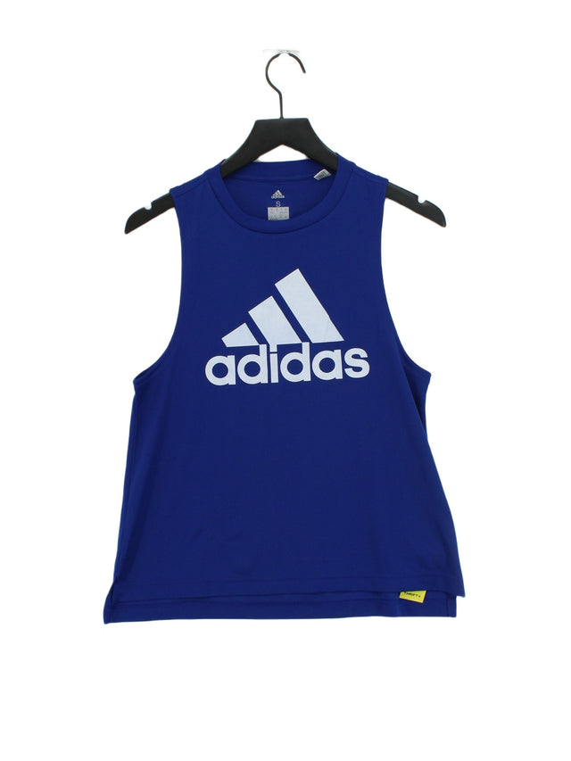 Adidas Women's T-Shirt S Blue 100% Polyester