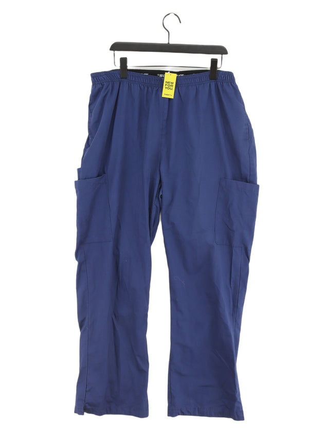Dickies Men's Trousers XXL Blue Polyester with Cotton
