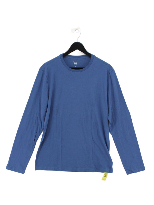 Gap Men's T-Shirt M Blue 100% Cotton
