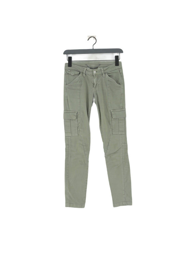 Joe's Women's Trousers W 24 in Green Cotton with Elastane