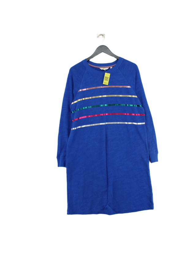 Boden Women's Midi Dress UK 16 Blue 100% Cotton
