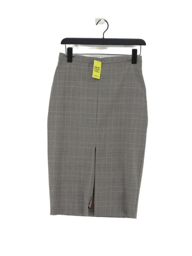& Other Stories Women's Midi Skirt UK 8 Multi Polyester with Elastane, Wool