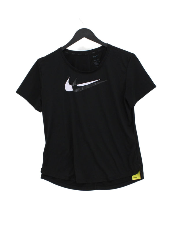 Nike Women's T-Shirt S Black 100% Polyester