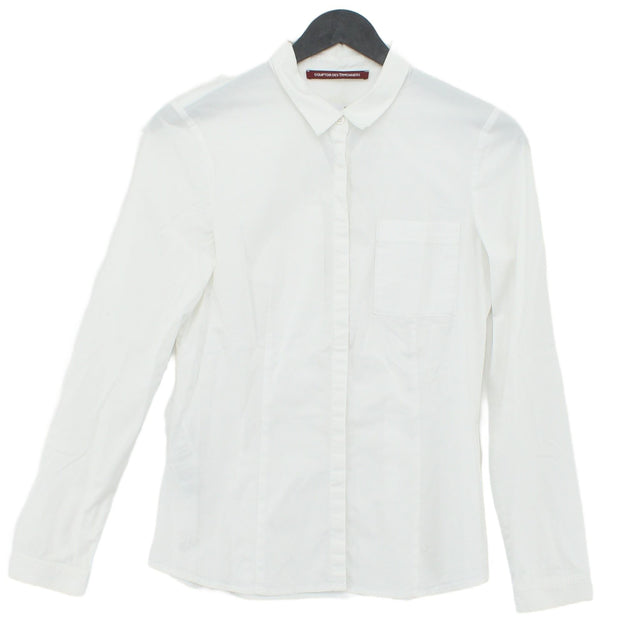 Comptoir Des Cotonniers Women's Shirt XS White Cotton with Elastane