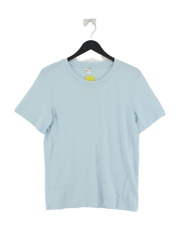 COS Women's T-Shirt S Blue 100% Cotton