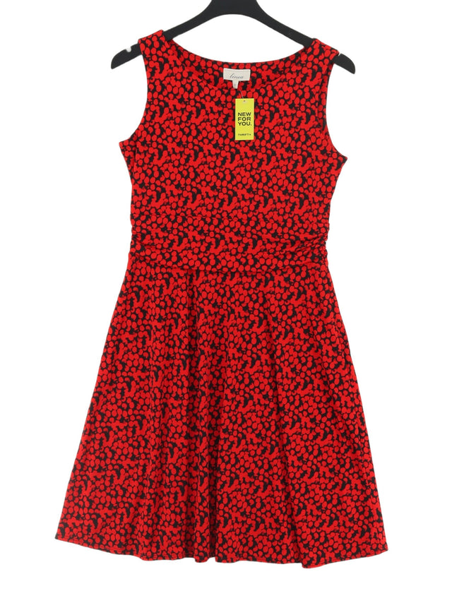 Linea Women's Midi Dress UK 12 Red Polyester with Elastane