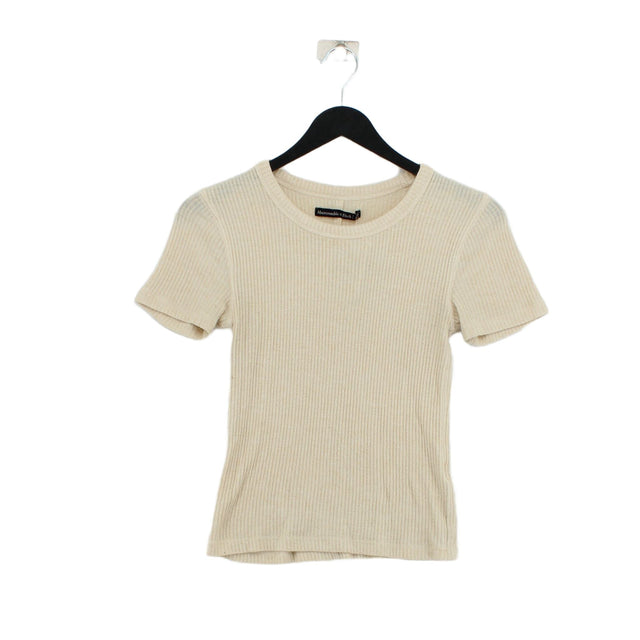 Abercrombie & Fitch Women's T-Shirt XS Cream 100% Other
