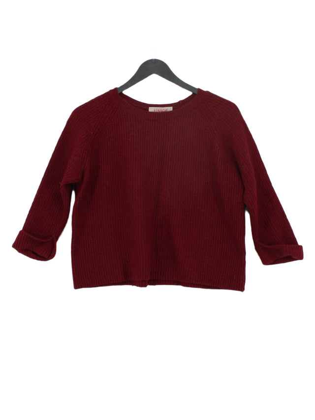 Kontatto Women's Jumper L Red Acrylic with Wool