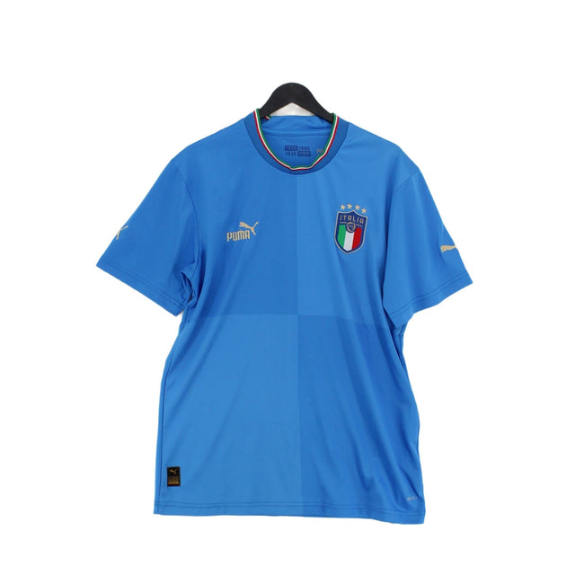 Puma Men's T-Shirt XL Blue Polyester with Elastane