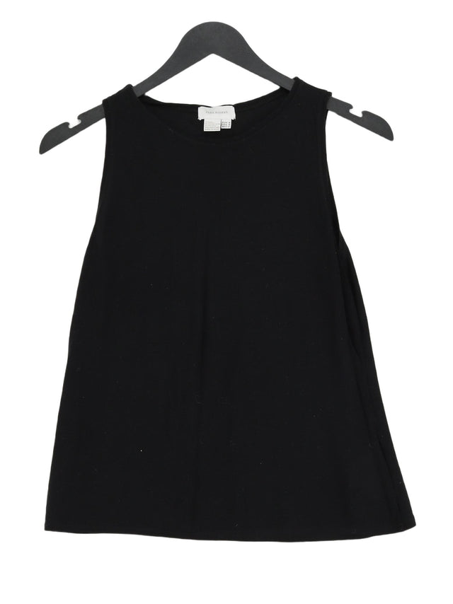 Zara Women's Top M Black Viscose with Polyester