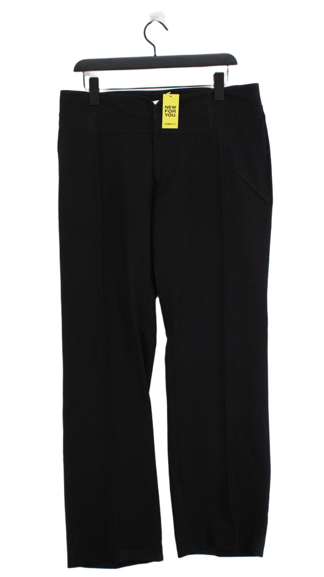Part Two Women's Suit Trousers UK 16 Black 100% Cotton