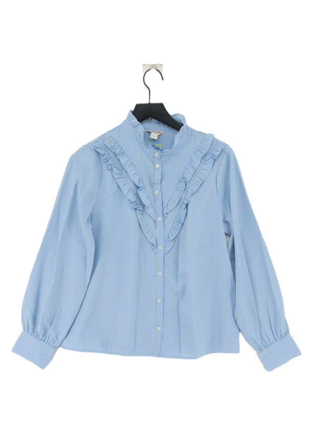 Monsoon Women's Shirt UK 12 Blue 100% Polyester