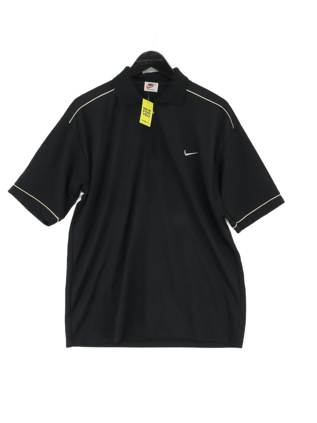 Nike Men's Polo Chest: 46 in Black 100% Cotton