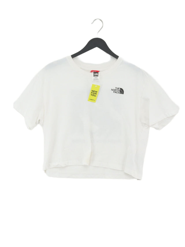 The North Face Women's T-Shirt M White 100% Cotton