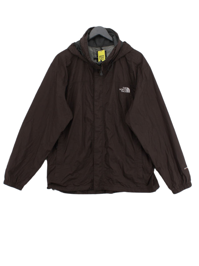 The North Face Men's Jacket L Brown Nylon with Polyester