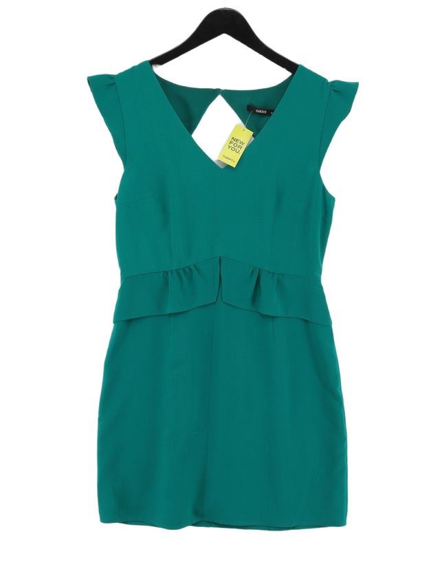 Oasis Women's Midi Dress UK 12 Green 100% Other