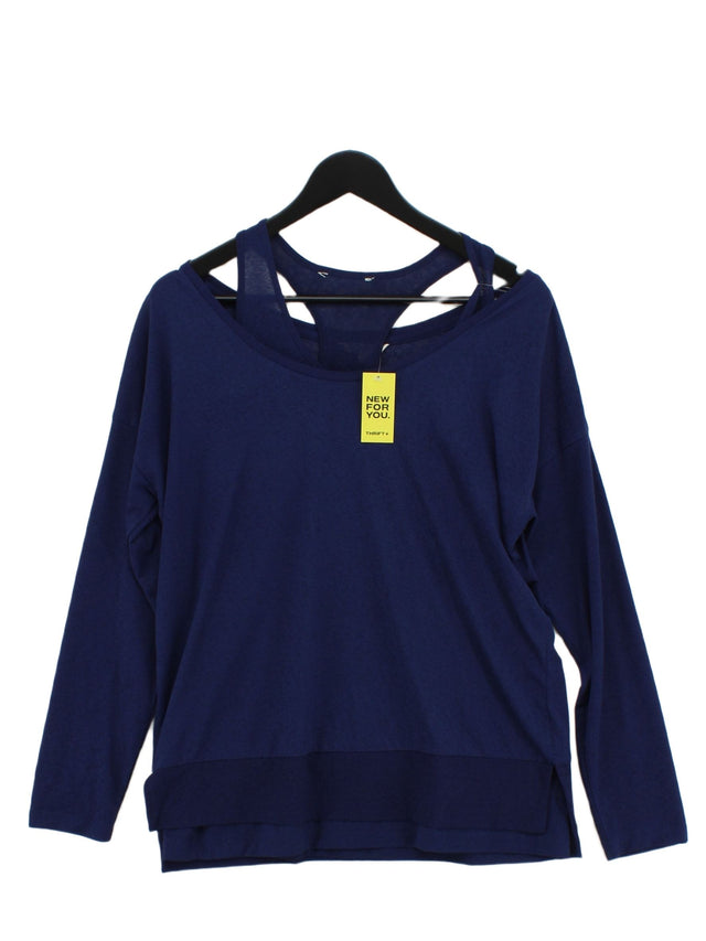 Next Women's Top UK 12 Blue 100% Other