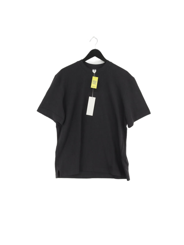 Arket Men's T-Shirt M Black 100% Cotton