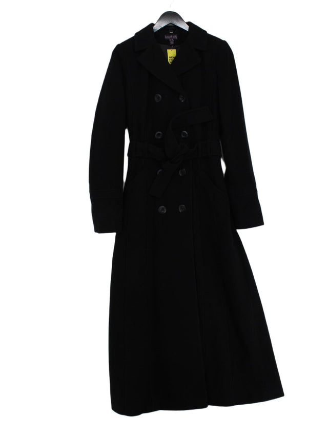 Long Tall Sally Women's Coat UK 10 Black Wool with Acrylic, Other, Polyester