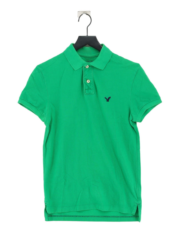 American Eagle Outfitters Men's Polo XS Green 100% Cotton