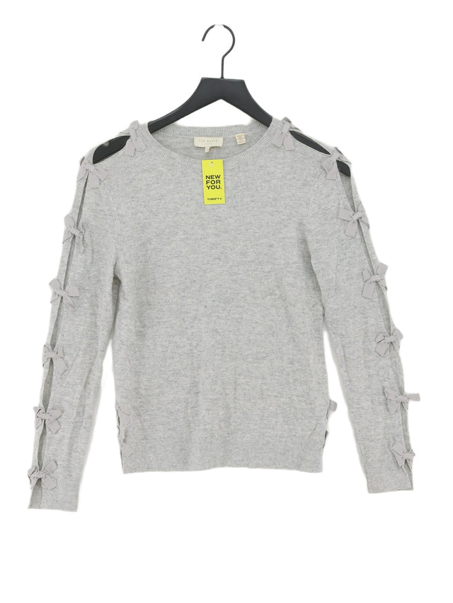 Ted Baker Women's Top S Grey Wool with Cashmere, Polyamide, Viscose