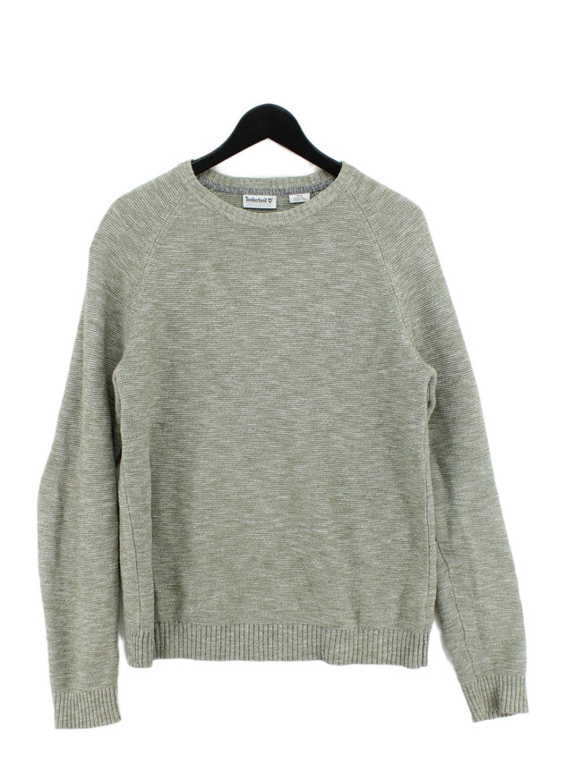 Timberland Women's Jumper M Green 100% Cotton