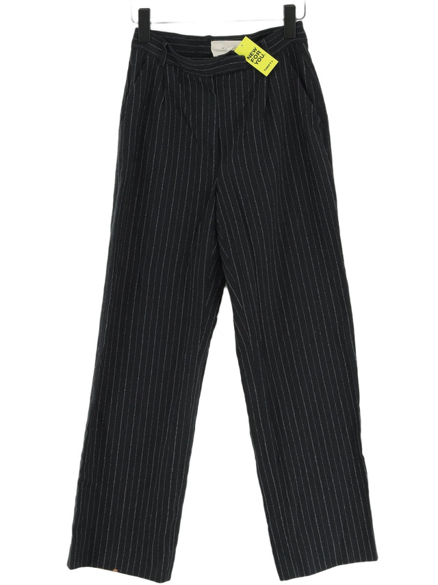Folk Women's Suit Trousers UK 6 Black Cotton with Polyester