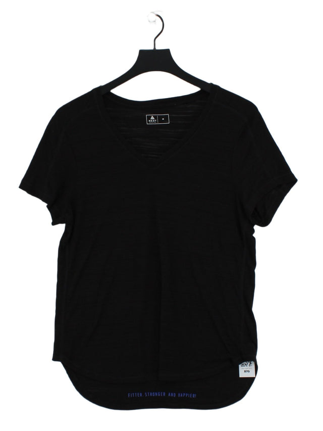 Next Men's T-Shirt M Black 100% Cotton