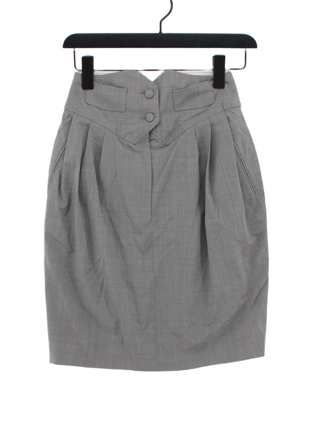 Paul Smith Women's Midi Skirt UK 10 Grey